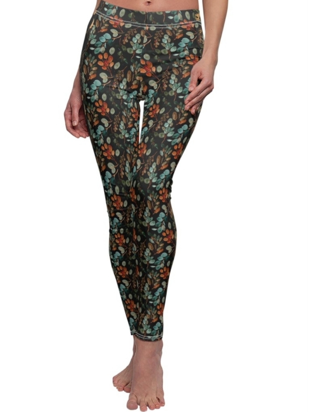 SCORPIO SOL Floral Camo Leggings - Black/Green/Brown
